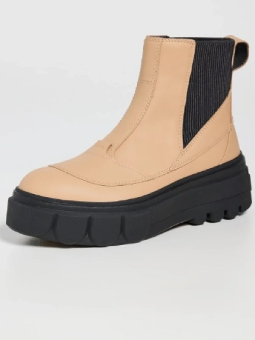 Sorel Caribou x Chelsea Waterproof  Boots, Tan/Black, Size 8.5, NWT no box